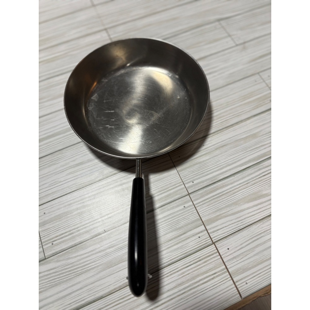 Vintage Revere‎ Ware 8 Inch Skillet Copper Clad Bottom Stainless Steel Pan USA